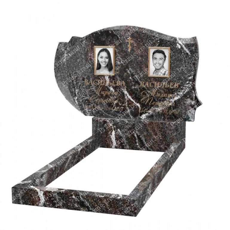 Памятник из серого гранита ПИСГ-34