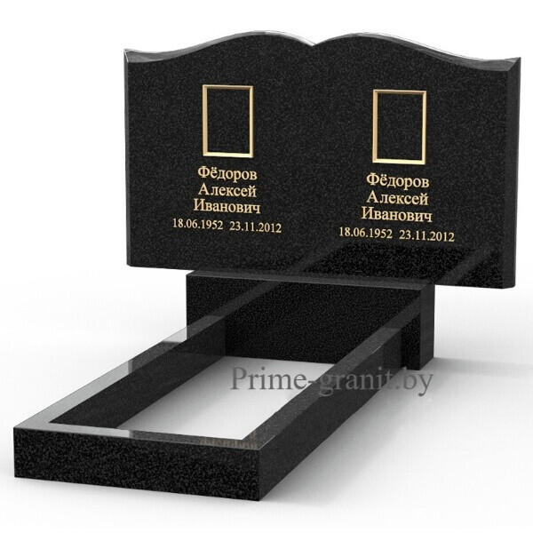 Памятник из черного гранита ПИЧГ-55