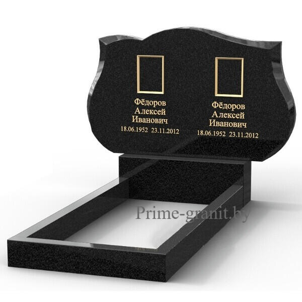 Двойной памятник из гранита ДП-07