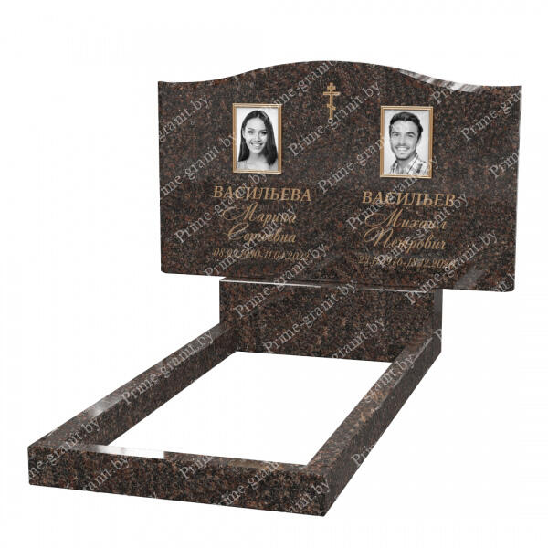 Памятник из коричневого гранита ПКГ-07